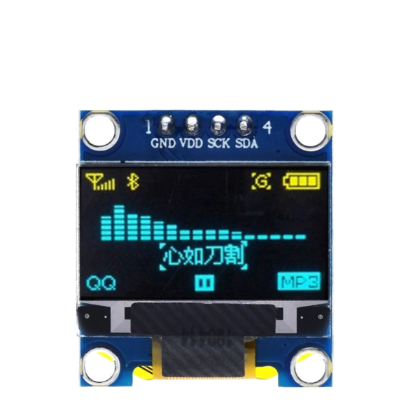 0.96 Inch 4Pin Blue Yellow IIC I2C OLED Display Module For Arduino