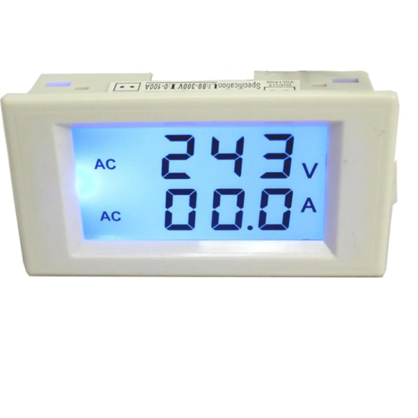 DIGITAL LCD AMPERE VOLTAGE METER AMMETER VOLTMETER AC 80 300V 100A