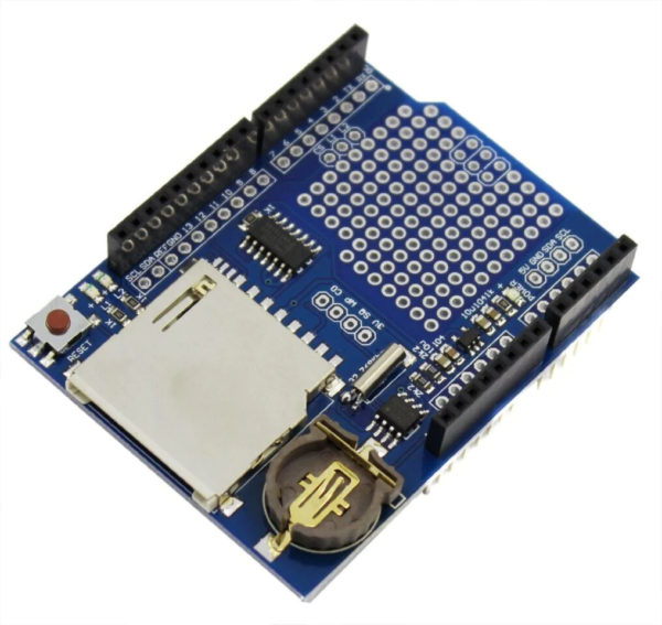 Data Logging Shield for Arduino with SD card Interface and RTC