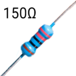 150 Ohm Resitor 1/4W- Pack of 5