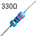 330 Ohm Resitor 1/4W- Pack of 5