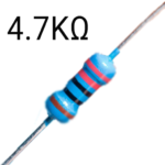 4.7K Ohm Resitor 1/4W- Pack of 5
