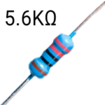 5.6K Ohm Resitor 1/4W- Pack of 5