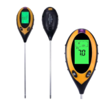 4 in 1 Soil PH Meter Soil Tester PH Moisture Meter Temperature Sunlight Measurement For Soil Testing with digiral Display