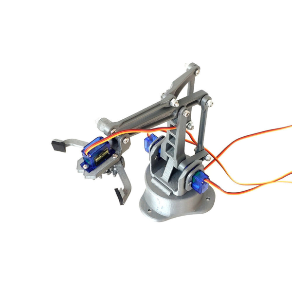 3D Printed Four degree Of Freedom Robotic arm DIY with SG90 Servos