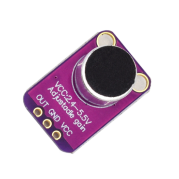 Max4466 Electret Microphone Amplifier With Adjustable Gain Module ...