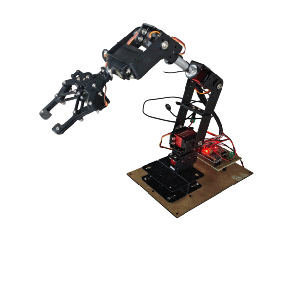 6DOF Robotic Arm- Full metal Bluetooth Controlled Robot Arm Project Kit
