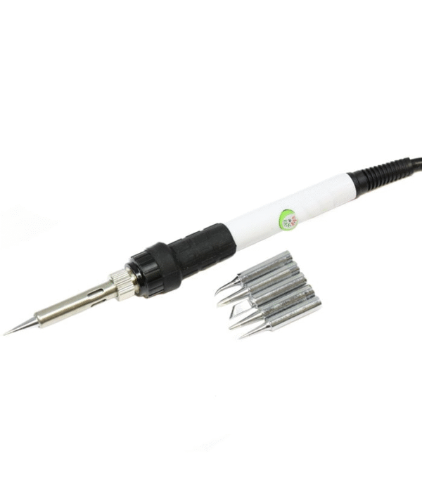 60 Watt Temperature Adjustable Soldering Iron with Changable Tips