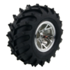 130mm Robot Wheel for All Terrain and DIY Robotics (Silver Color)