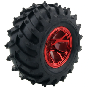130mm Robot Wheel for All Terrain  and DIY Robotics(Red Color)