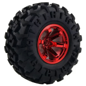 130mm Robot Wheel for All Terrain  and DIY Robotics(Red Color)
