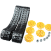 100-Link Track Wheel Set with 6 Yellow Wheels and 200 Connectors – DIY Robot Tank Track System