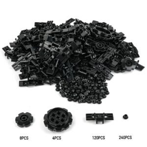 Chain Wheel Part Track System Tank Tracks Compatible with All Major Brands, MOC Parts Tracks for Tanks DIY Accessories-372 pcs