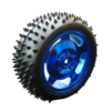 85mm Large Robot Smart Car Wheel (Blue Rim)