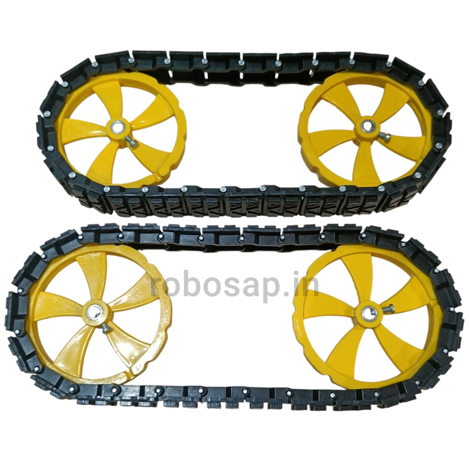 Track Chain Kit for DIY Robotics – 1 Meter Modular Track with 4  Drive Wheels