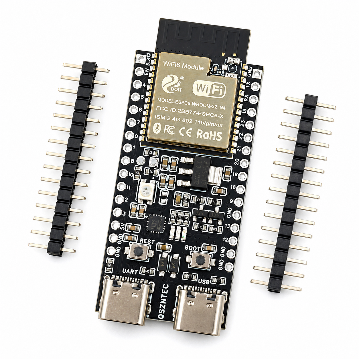 ESP32-C6-DevKitC-1-N4 ESP32-C6 WiFi 6 BLE Zigbee Thread RISC-V Development Board