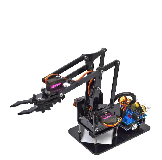 DIY Acrylic Robot Manipulator Mechanical Arm – 4 DOF Without Servo Motors