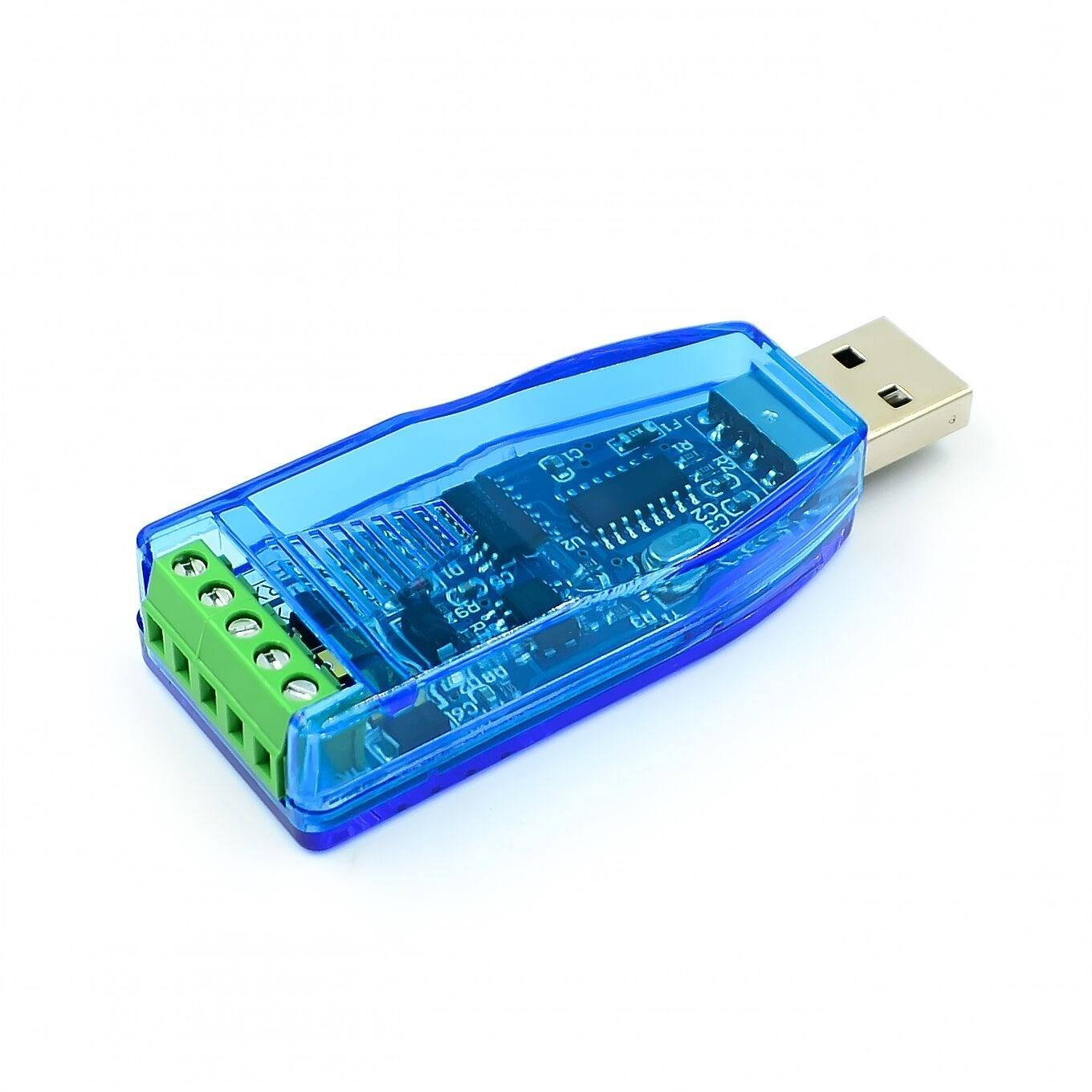 Industrial USB to RS485 Bidirectional Half-Duplex Serial Converter with TVS Protection
