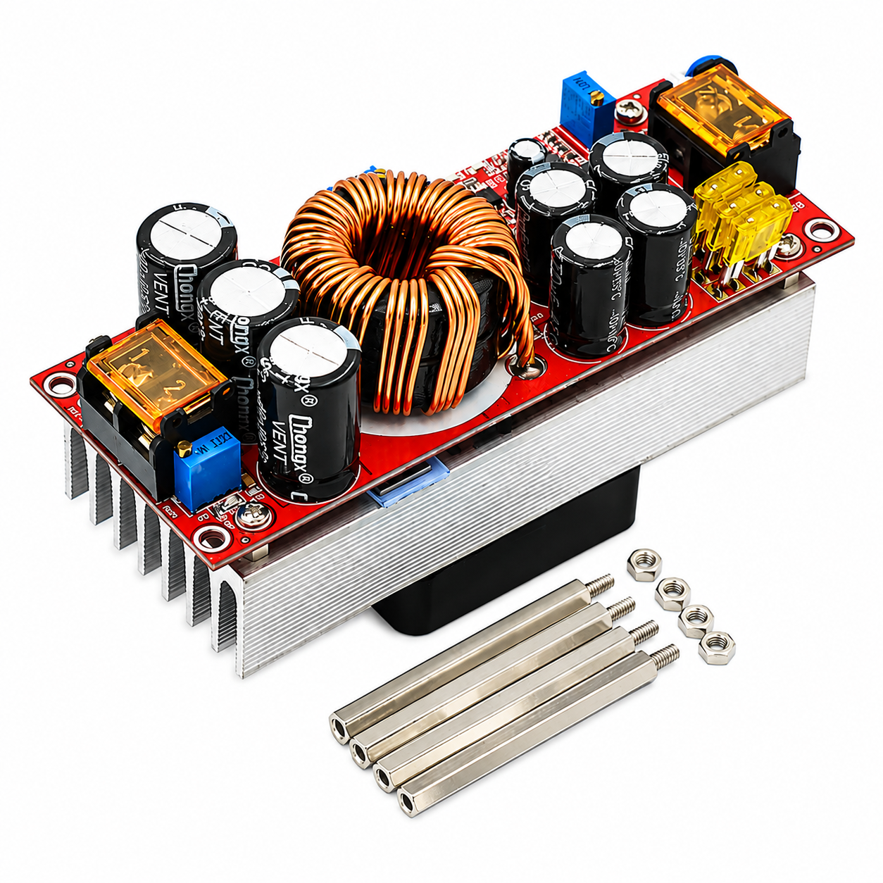 1500W DC-DC 12-48V to, 24-72V Boost Step Up, Converter For Car, Laptop Solar Battery